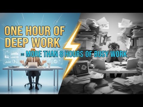 One Hour of Deep Work = More Than 8 Hours of Busy Work