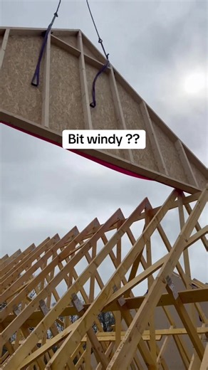 Windy Construction Site: A Carpenter's Wild Moment