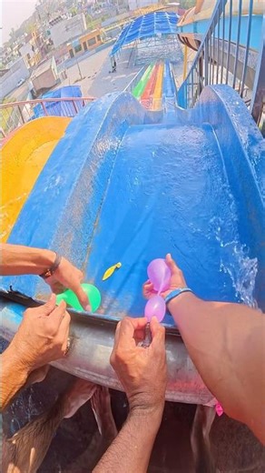 Bella Ciao Playground Parkour hit Balon Water Sliding Pov #viral #shorts