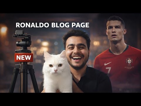 I Built a Cristiano Ronaldo Blog Page | Coding Vlog | Day 60/365