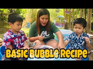 How to Make Homemade Bubbles|Basic Bubble Recipe|DIY Bubbles for blowing