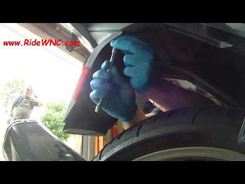 BMW K1600 Rear Wheel Removal