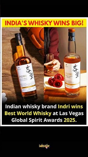 India Beats Scotland & Japan! 🇮🇳 Indri Whisky Wins World’s Best!