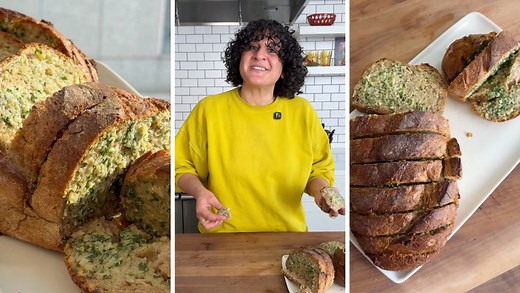 Samin Nosrat's pull apart garlic bread recipe