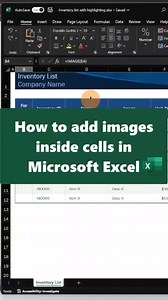 How to Insert Images Inside Cells in Microsoft Excel