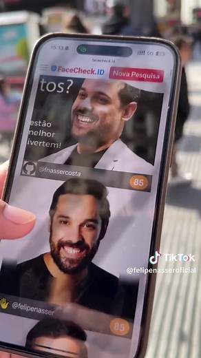 Como identificar uma pessoa só pela foto! Aqui eu e o @jornadatop mostramos como fazer! #tech #foto #facecheck #viralvideo #viral #tiktok