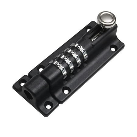 SHSLING 1 Piece Combination Lock, Weatherproof And Burglar Resistant,122mm,4 Digit Single Combination Lock Bolt, Garage, Fenceblack - Walmart.ca