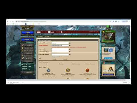 Descargar y Crear Cuenta en Tibia