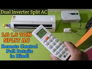 LG Dual Inverter Split AC 1.5 Ton Remote Control Manual Use 2025 ! How To Use LG AC Remote !