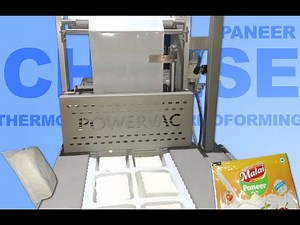 Paneer | Cheese Packing | Tray Sealer | Thermoforming Vacuum Sealer Machine | POWERVAC