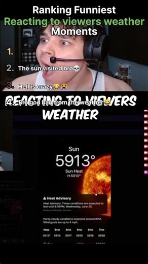 Bro your weather updates had him CRYING💀🌧️🔥|| #WeatherReactions #FunnyWeather