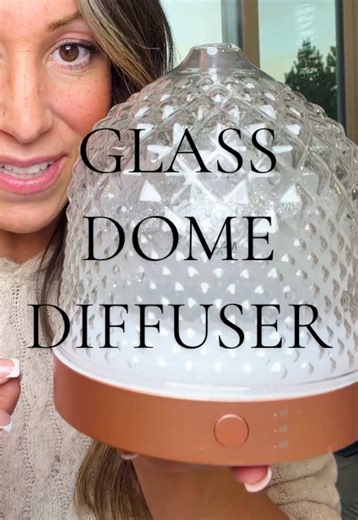A glass dome diffuser that looks like decor and makes your whole home smell incredible. The sleep timer is perfect for winding down at night, and it blends seamlessly into any room. @Levoair-Diffuser #diffuser #glassdiffuser #aromatherapydiffuser #holidayhaul #tiktokholidayhaul