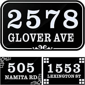 House Numbers for Outside – Personalized Address Sign for Home – House Address Plaque Durable Corrosion Resistant Custom Made Signs Modern Colors, Multiple Sizes