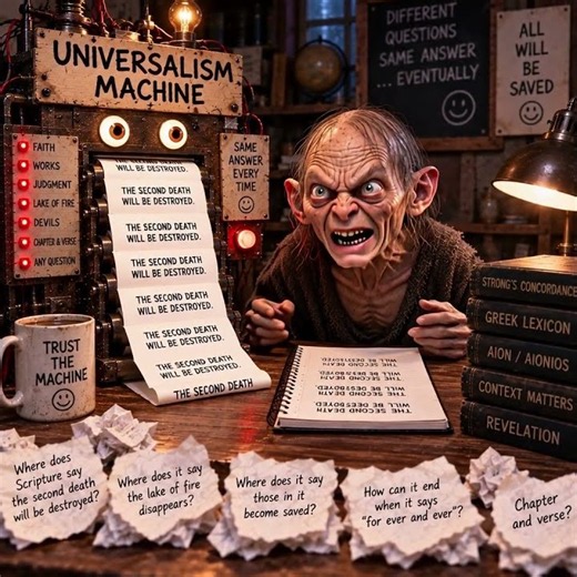 The Universalism Machine: SAME ANSWER EVERY TIME 😂