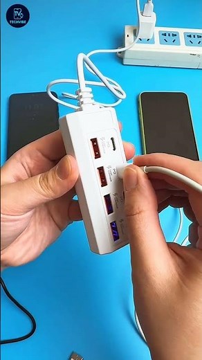 🔥 4-in-1 PD Fast Charger Hub Unboxing & Review ⚡ | Super Fast Charging Station | TechVibe