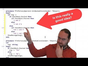 Ternary Operator - New in Delphi 13 - Delphi 254
