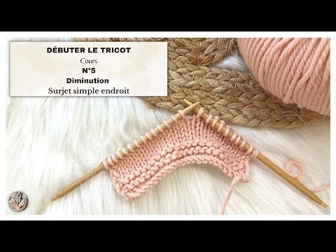 Cours N°5: DÉBUTER le TRICOT🧶 LE SURJET SIMPLE ENDROIT ‪@mailanec‬ #tutorial #knitting #begginers