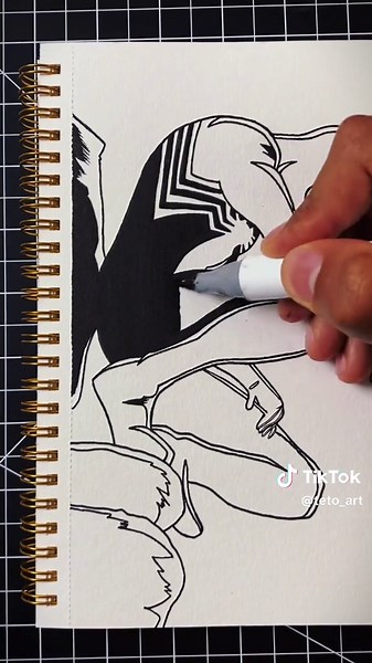 Black Spider-Man Drawing Tutorial for Comic Art Fans