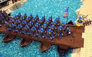 【拼砌大师】用乐高搭建美国内战“弗雷德里克斯堡战役”的巨型沙盘