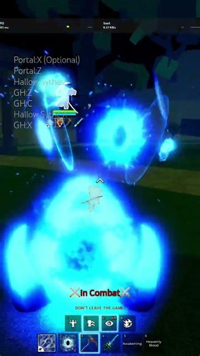 Portal Hallow Sythe God Human Combo #bloxfruits #combo #shorts