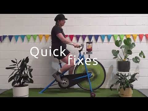 Bike n' Blend smoothie bike demonstration