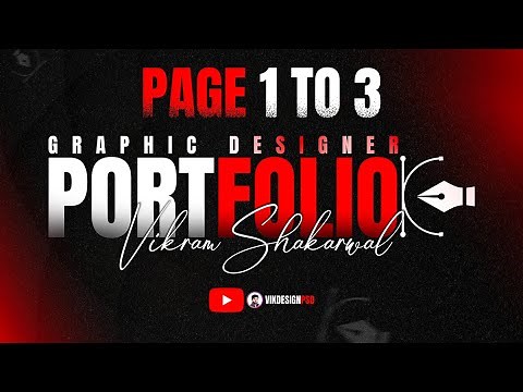 Portfolio Design Series Part 1 to 3 | Creative 3 Pages Editable File Free Download | VikDesignPSD