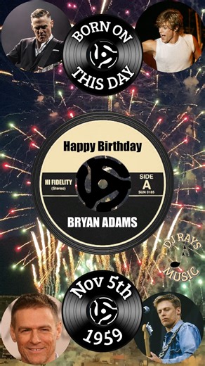 HAPPY BIRTHDAY to BRYAN ADAMS Born On November 5th, 1959 "Run to You" by Bryan Adams Song Link: https://youtu.be/nCBASt507WA?si=iutZtUQXPZl_LNfw DJ Rays Music | DJ Rays Music