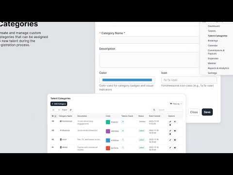 Perfex CRM Talent Agency Management Module