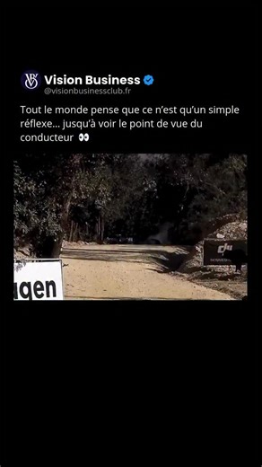 Vision | Business Média on Instagram: "De l’extérieur, cela ressemble à un simple instinct. Depuis le siège du conducteur, c’est tout autre chose. 🚨⚡ Les pilotes de rallye d’élite fonctionnent avec des temps de réaction inférieurs à 200 millisecondes, analysant obstacles, variations du terrain et dangers mobiles plus vite que la plupart des gens ne peuvent les percevoir consciemment. À haute vitesse, il n’y a aucune place pour l’hésitation : chaque geste est calculé, pré-entraîné et exécuté ava