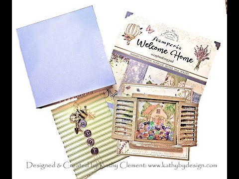 How to Make a Mini Album from Scratch with Stamperia Welcome Home