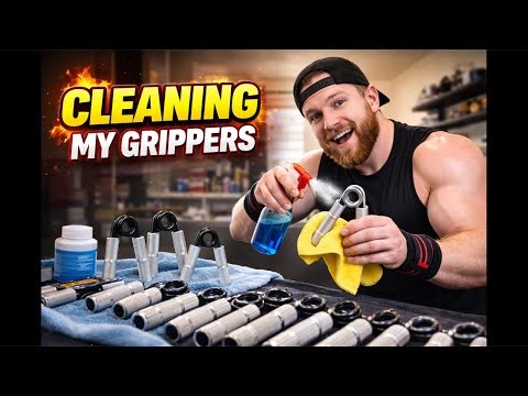 ASMR-ish cleaning. Need them spotless for tomorrow's massive gripper stream!￼