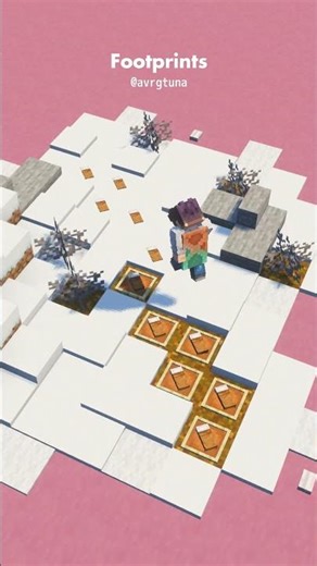 Footprints | Minecraft Mini Tutorial | #minecraftbuilding #minecrafttutorial #minecraft