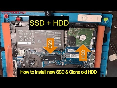 HP 240 G7 Installing new SSD & cloning old HDD.