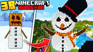 I Created the BIGGEST Snowman in Minecraft Hardcore