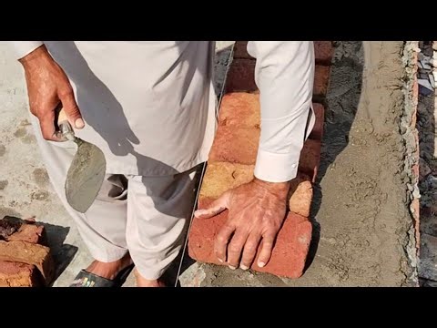 Parapet Wall Brick Masonry Work | Proper Line & Level Method