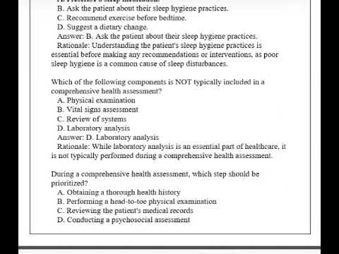 NURS 3640 Comprehensive Health Assessment Final Exam Review Q&A 2026 🎓🩺 Pass Fast!
