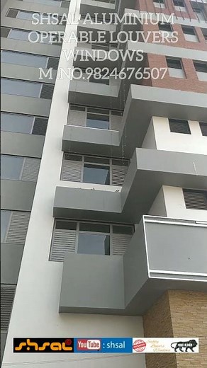 Safety Aluminium operable Louvers windows (PATENTED PRODUCT)