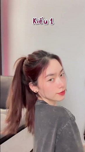 Top 3 kiểu buộc tóc đuôi ngựa xinh nhất cho mùa hè ☀️ #shorts