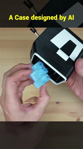 3D printed #raspberrypi Case Designed by AI ‪@MichaelKlements‬