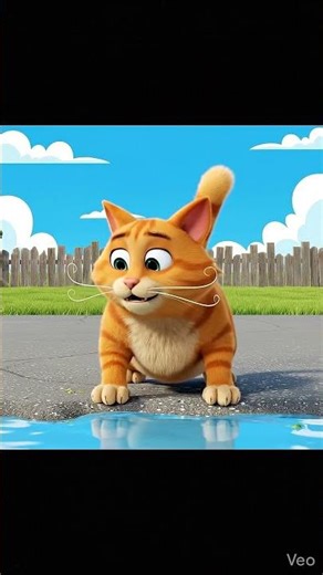 Little Cat Jump 3D Cartoon Animation