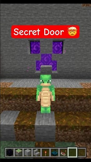 Minecraft Secret Door Redstone Build / Creeper Nether Eingang Geheimgang bauen Tutorial Bedrock