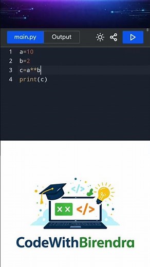 #exponential #python #learnpython #education #codingforbeginners #exam #pythoncourse