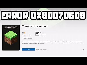 FIX Minecraft Launcher Installation Error 0x800706D9 on Microsoft Store/Xbox App on PC