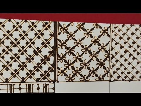 3 Types of checks design||easy mehandi design 