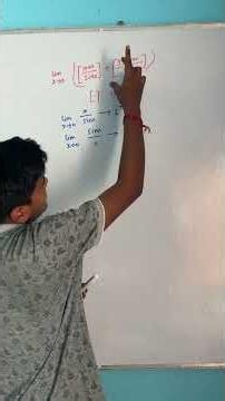 Best question on limit with greatest integer function.