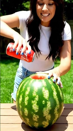 Watermelon Coke & Mentos EXPLOSION