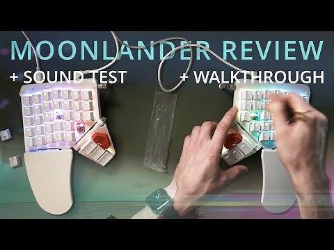 Moonlander Split Keyboard Review, Sound Test & Walkthrough