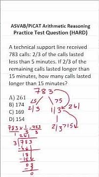 Multiplying Fractions: ASVAB/PiCAT Arithmetic Reasoning Practice Test Q #acetheasvab #grammarhero