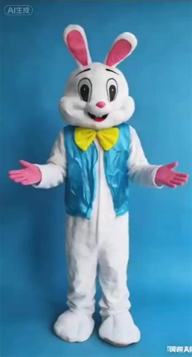 Easter Bunny Rabbit Mascot Costume Adult Size Fancy Dress Halloween #easter #easterdress #eastercostume #easterbunny #easterbunycostumeadult #bunnycostume