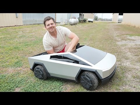 Testing out a Cybertruck for kids